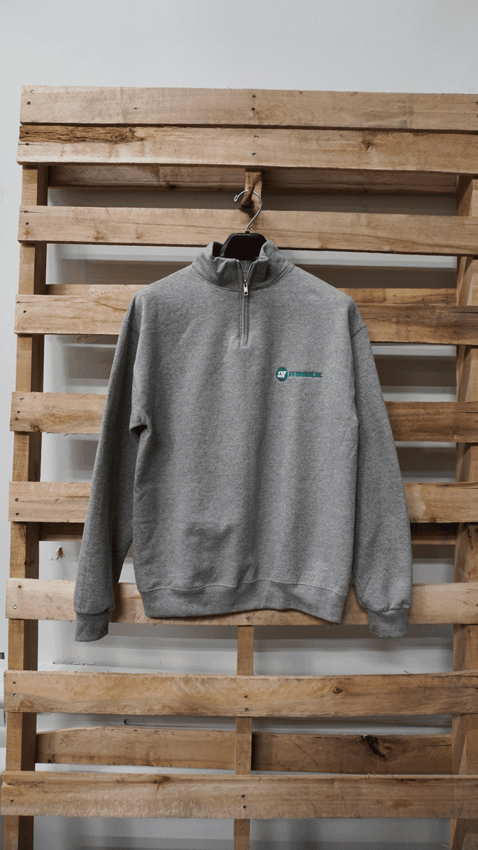 Unisex Grey Quarter Zip