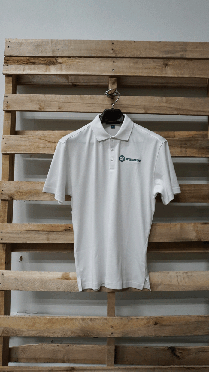 Men's White Polo